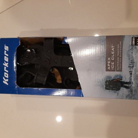 Korkers Apex Ice Cleats Black XXL 1 Set 13.5-16 Shoe - Picture 4 of 4